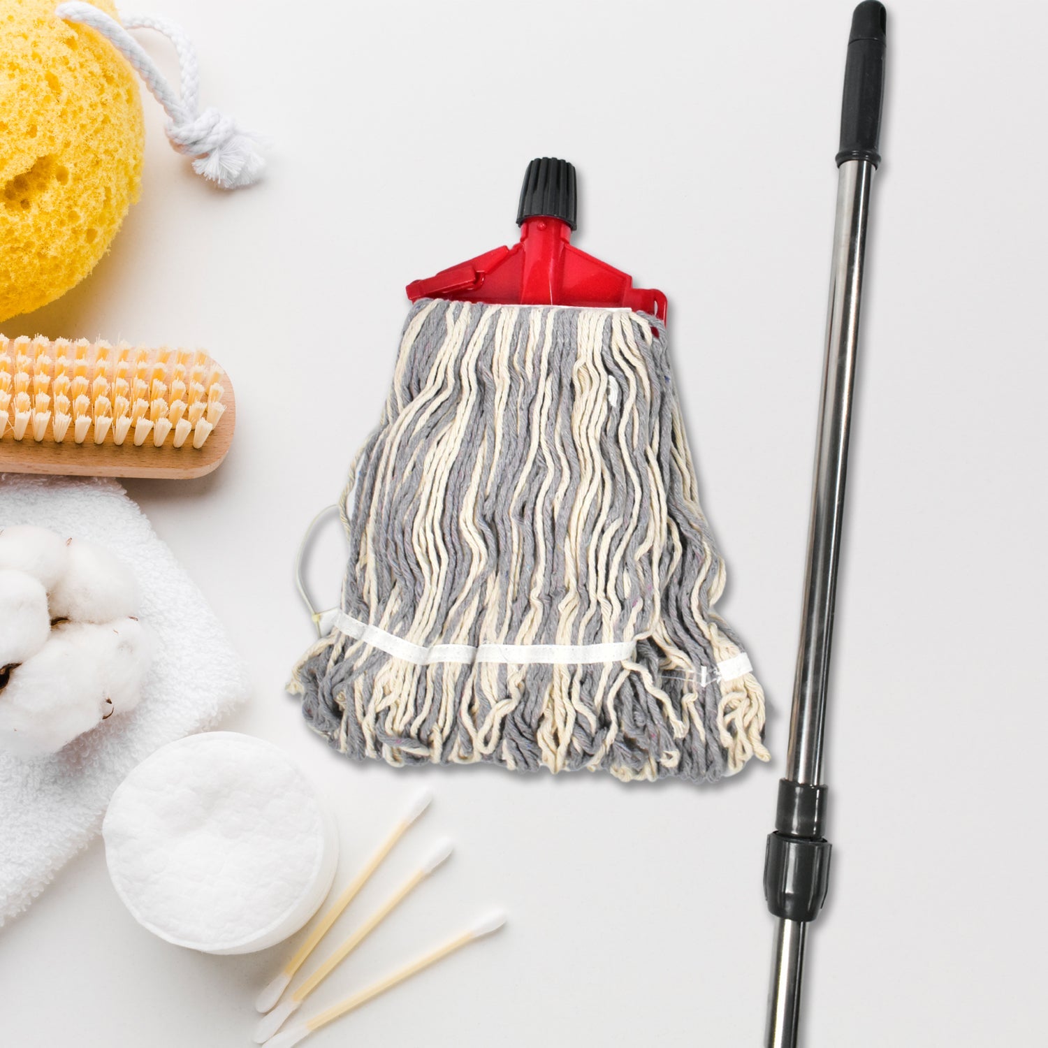7869 DRY CLEANING FLAT MICROFIBER FLOOR CLEANING MOP WITH STEEL ROD LONG HANDLE DRY MOP DeoDap 7869 DRY CLEANING FLAT MICROFIBER FLOOR CLEANING MOP WITH STEEL ROD LONG HANDLE DRY MOP DeoDap